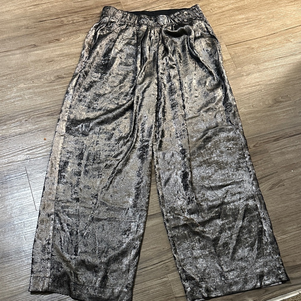 FP Movement by Free People Gunmetal Wide-Leg Pants